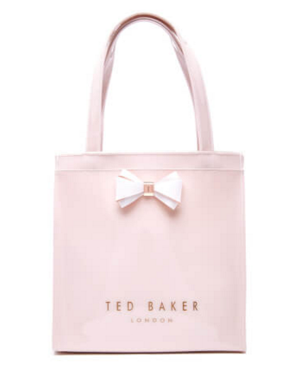 Ted Baker Women s Suzicon Colourblock Bow Small Icon Bag Mid Pink