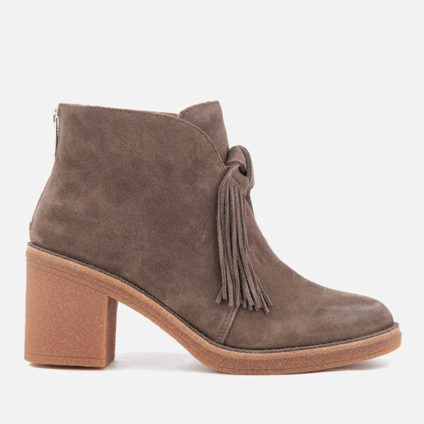 UGG Women's Corin Suede Heeled Ankle Boots - Mouse