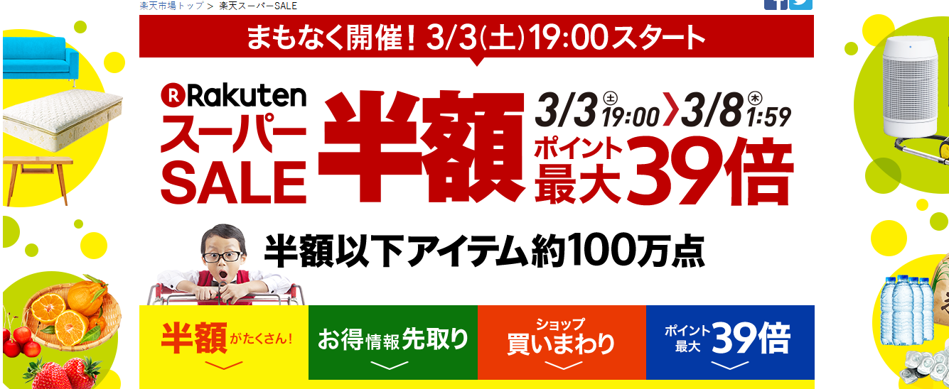 樂天優惠碼2018【日淘】日本Rakuten 3月Super Sale來啦！
