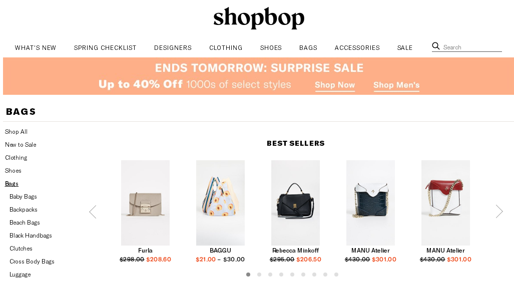 Shopbop網限时三日Surprise Sale/Shopbop驚喜優惠低至6折/Shopbop最新優惠碼