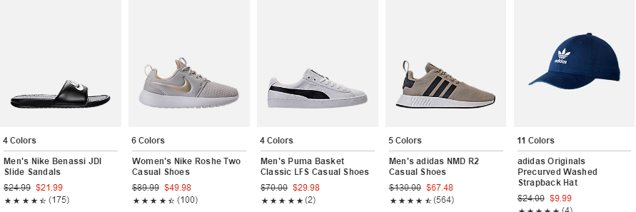 FinishLine官網2018優惠碼  adidas，Nike，Puma等品牌促銷 低至6折，再度降價，超多新款加入