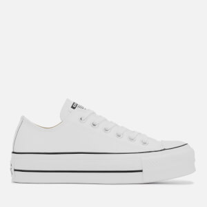 Converse Women's Chuck Taylor All Star Lift Clean Ox Trainers - White/Black