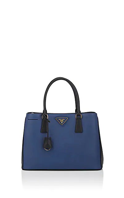 巴尼斯優惠碼2018 Prada 普拉達Small Saffiano寶藍色女士手包 特價$1392.3，轉運到手約9730元